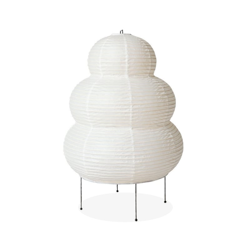 Akari Snowman Paper Table Lamp Metal E27 40cm 58cm Bedroom Living Room Wabi-Sabi Japandi Modern Minimalist | Faylight