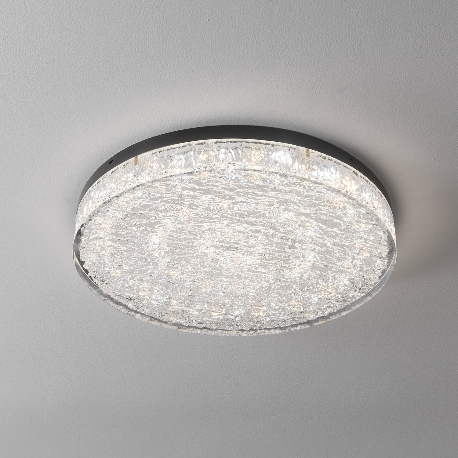 Crystal Core Ceiling Light Resin Brass Flush Mount LED Warm Diffused Living Room Bedroom Dining Room Modern Luxury Ceiling Lamp Layered Light Indoor | Faylight