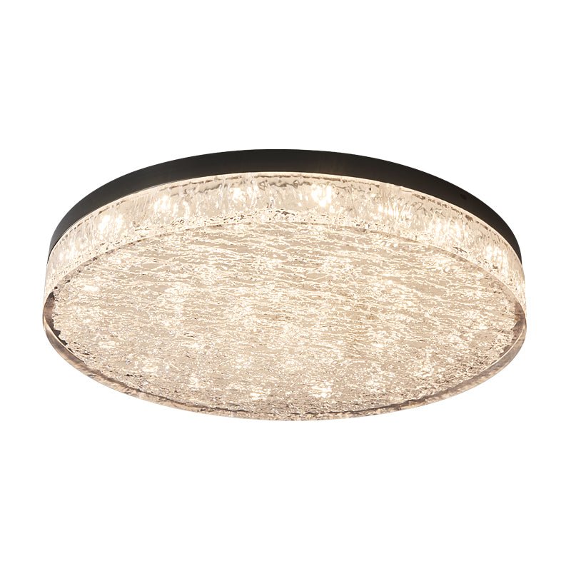 Crystal Core Ceiling Light Resin Brass Flush Mount LED Warm Diffused Living Room Bedroom Dining Room Modern Luxury Ceiling Lamp Layered Light Indoor | Faylight
