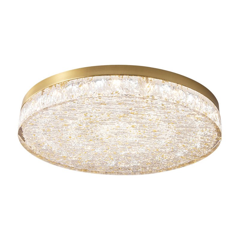 Crystal Core Ceiling Light Resin Brass Flush Mount LED Warm Diffused Living Room Bedroom Dining Room Modern Luxury Ceiling Lamp Layered Light Indoor | Faylight