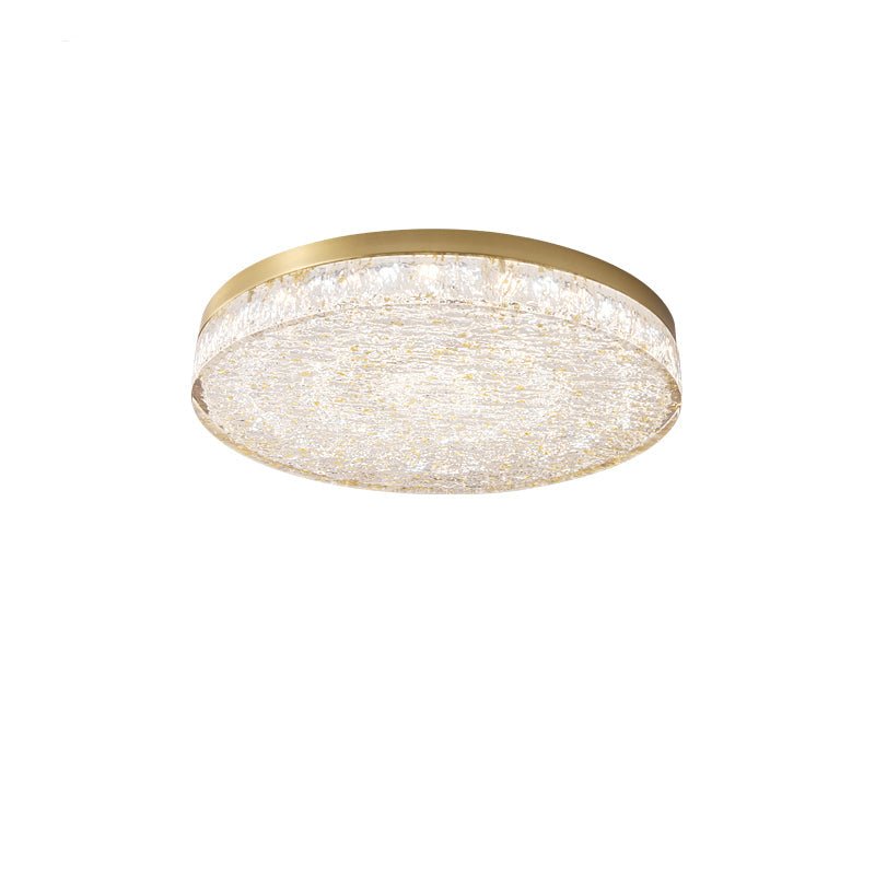 Crystal Core Ceiling Light Resin Brass Flush Mount LED Warm Diffused Living Room Bedroom Dining Room Modern Luxury Ceiling Lamp Layered Light Indoor | Faylight