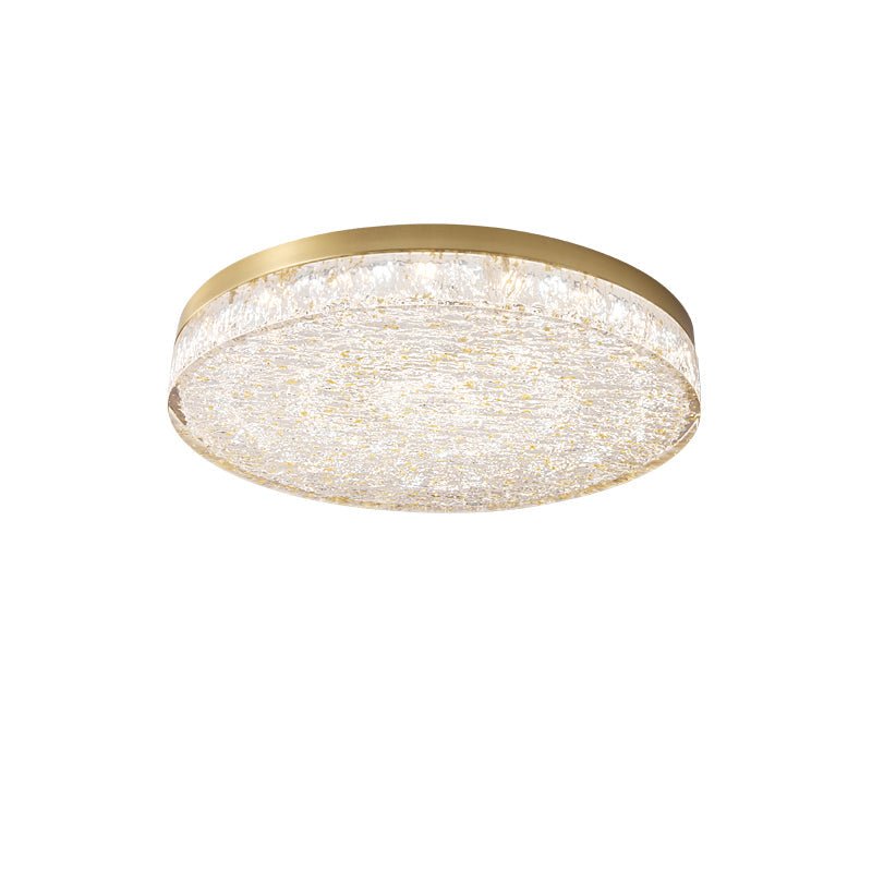 Crystal Core Ceiling Light Resin Brass Flush Mount LED Warm Diffused Living Room Bedroom Dining Room Modern Luxury Ceiling Lamp Layered Light Indoor | Faylight