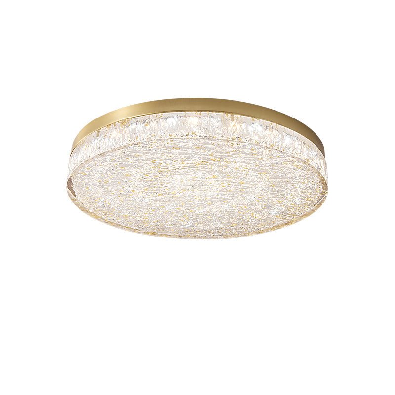 Crystal Core Ceiling Light Resin Brass Flush Mount LED Warm Diffused Living Room Bedroom Dining Room Modern Luxury Ceiling Lamp Layered Light Indoor | Faylight