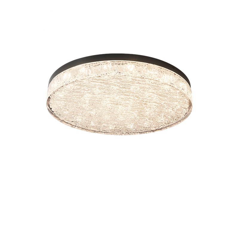 Crystal Core Ceiling Light Resin Brass Flush Mount LED Warm Diffused Living Room Bedroom Dining Room Modern Luxury Ceiling Lamp Layered Light Indoor | Faylight
