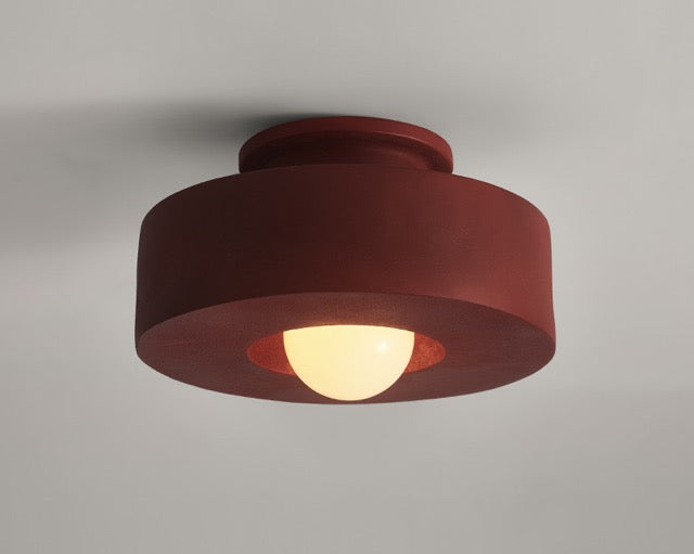 Etou Wabi-Sabi Resin Ceiling Light HDPE E27 30cm Bedroom Living Room Bathroom Kitchen Hardwired Minimalist Natural | Faylight
