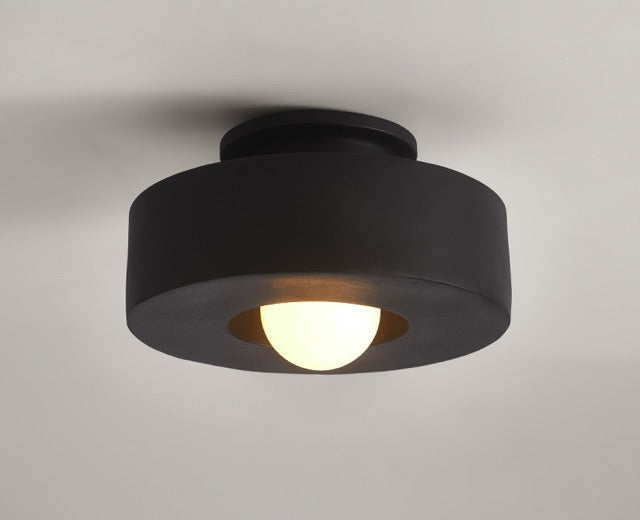 Etou Wabi-Sabi Resin Ceiling Light HDPE E27 30cm Bedroom Living Room Bathroom Kitchen Hardwired Minimalist Natural | Faylight