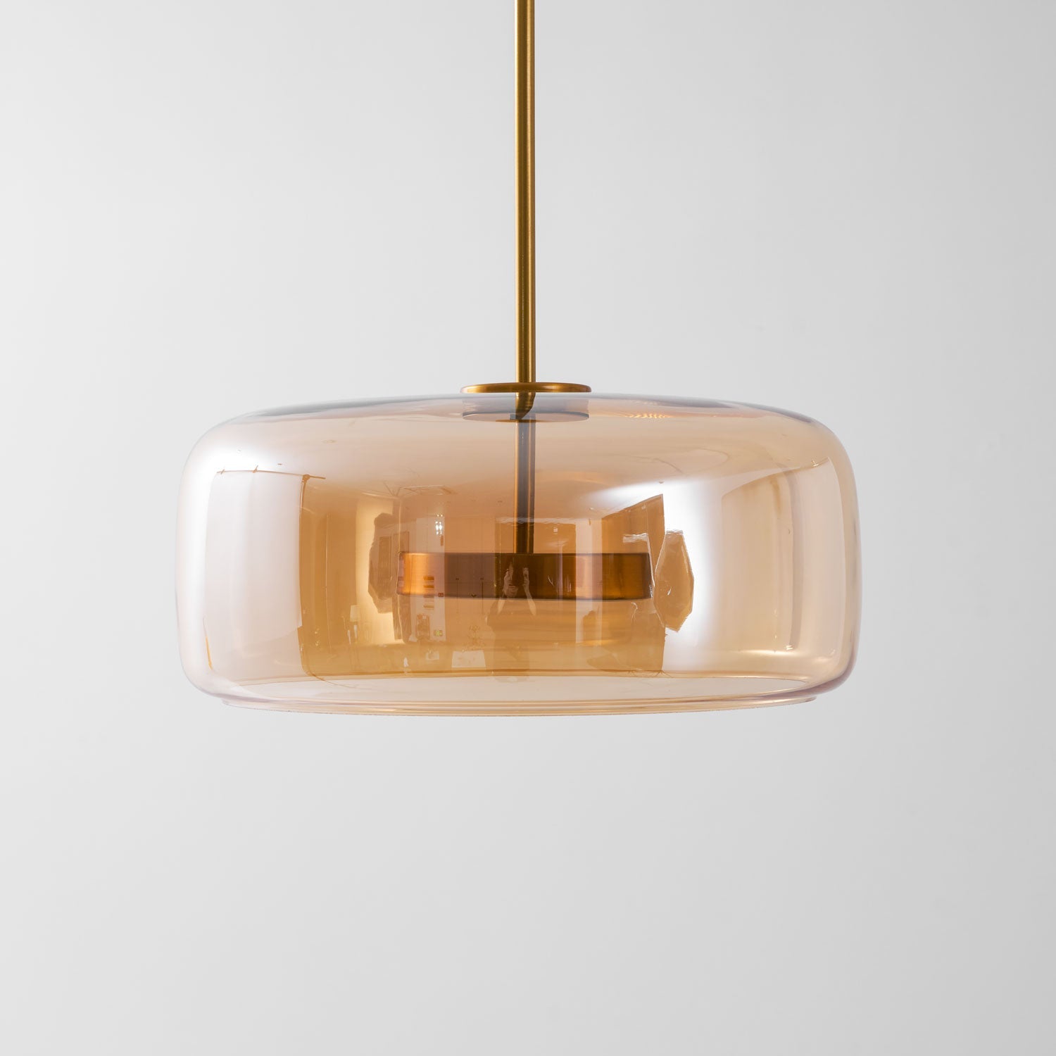 Metro Sphere Glass Pendant Lamp Hand-Blown Smoked Glass Modern Kitchen Island Lighting | Faylight