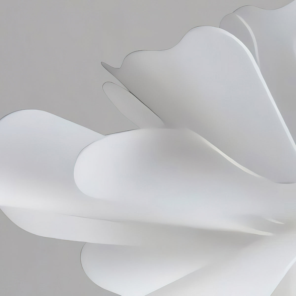 White Lotus Pendant Light Modern Acrylic Sculptural Nordic Dining Room Living Room | Faylight