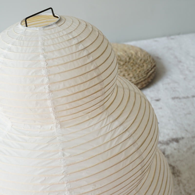 Akari Snowman Paper Table Lamp Metal E27 40cm 58cm Bedroom Living Room Wabi-Sabi Japandi Modern Minimalist | Faylight