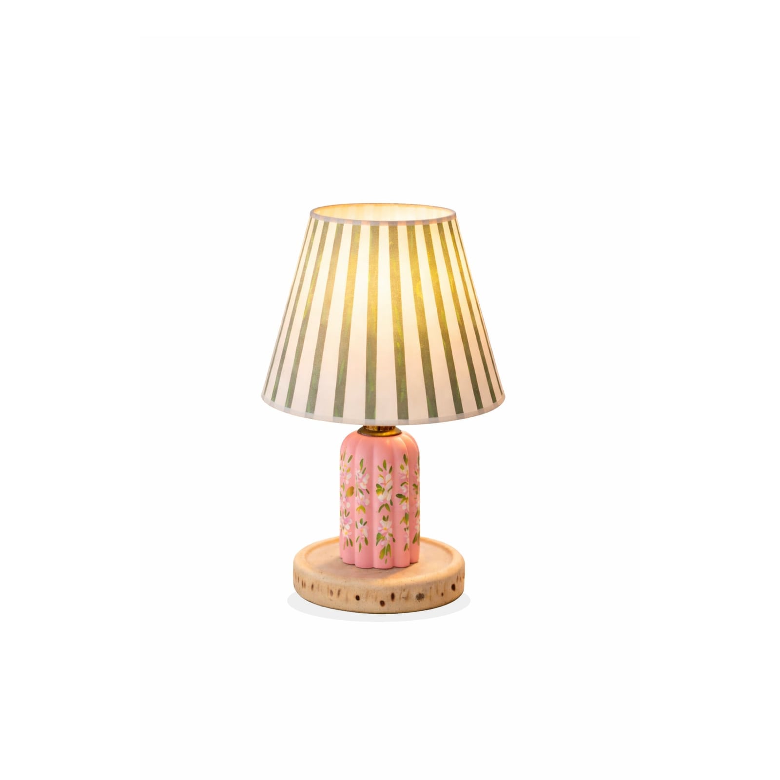 Capybara Ditsy Floral Table Lamp Resin Metal Fibre E27 25cm Bedroom Living Room Bedside Playful Modern | Faylight