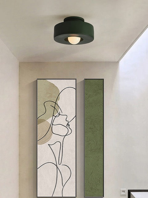 Etou Wabi-Sabi Resin Ceiling Light HDPE E27 30cm Bedroom Living Room Bathroom Kitchen Hardwired Minimalist Natural | Faylight