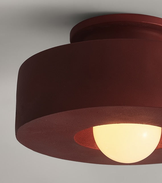 Etou Wabi-Sabi Resin Ceiling Light HDPE E27 30cm Bedroom Living Room Bathroom Kitchen Hardwired Minimalist Natural | Faylight