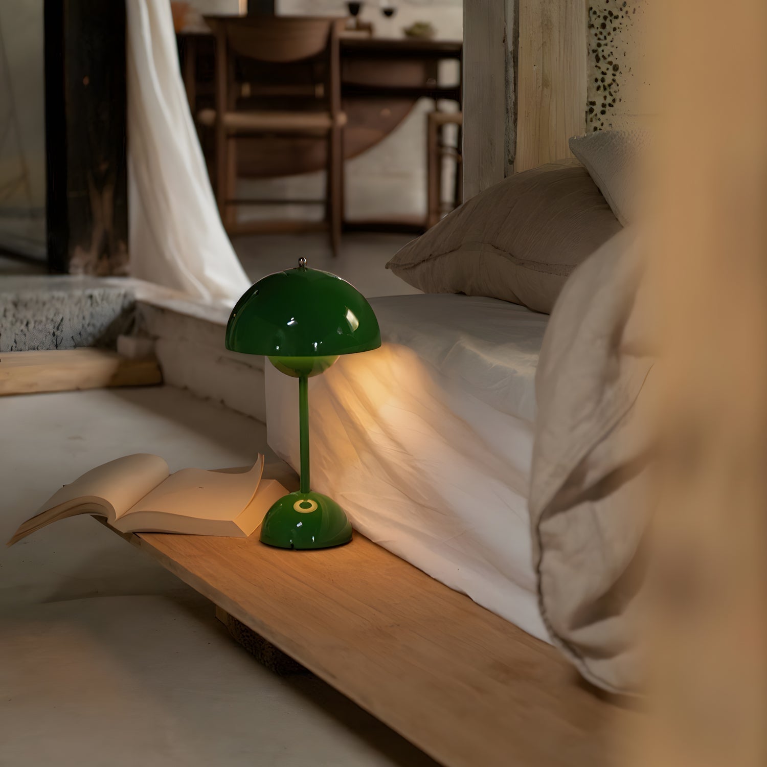 Flowerpot Portable Table Lamp Rechargeable LED Cordless Indoor Outdoor | Faylight