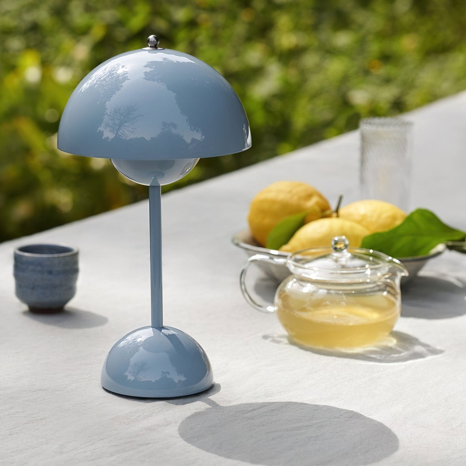 Flowerpot Portable Table Lamp Rechargeable LED Cordless Indoor Outdoor | Faylight