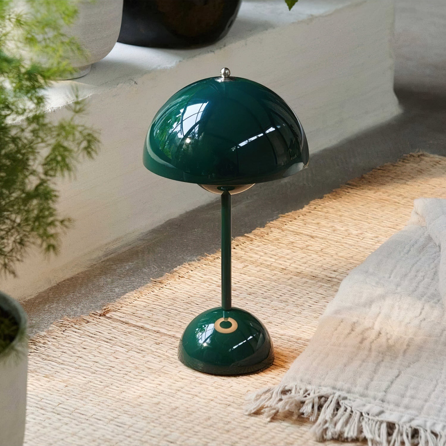 Flowerpot Portable Table Lamp Rechargeable LED Cordless Indoor Outdoor | Faylight