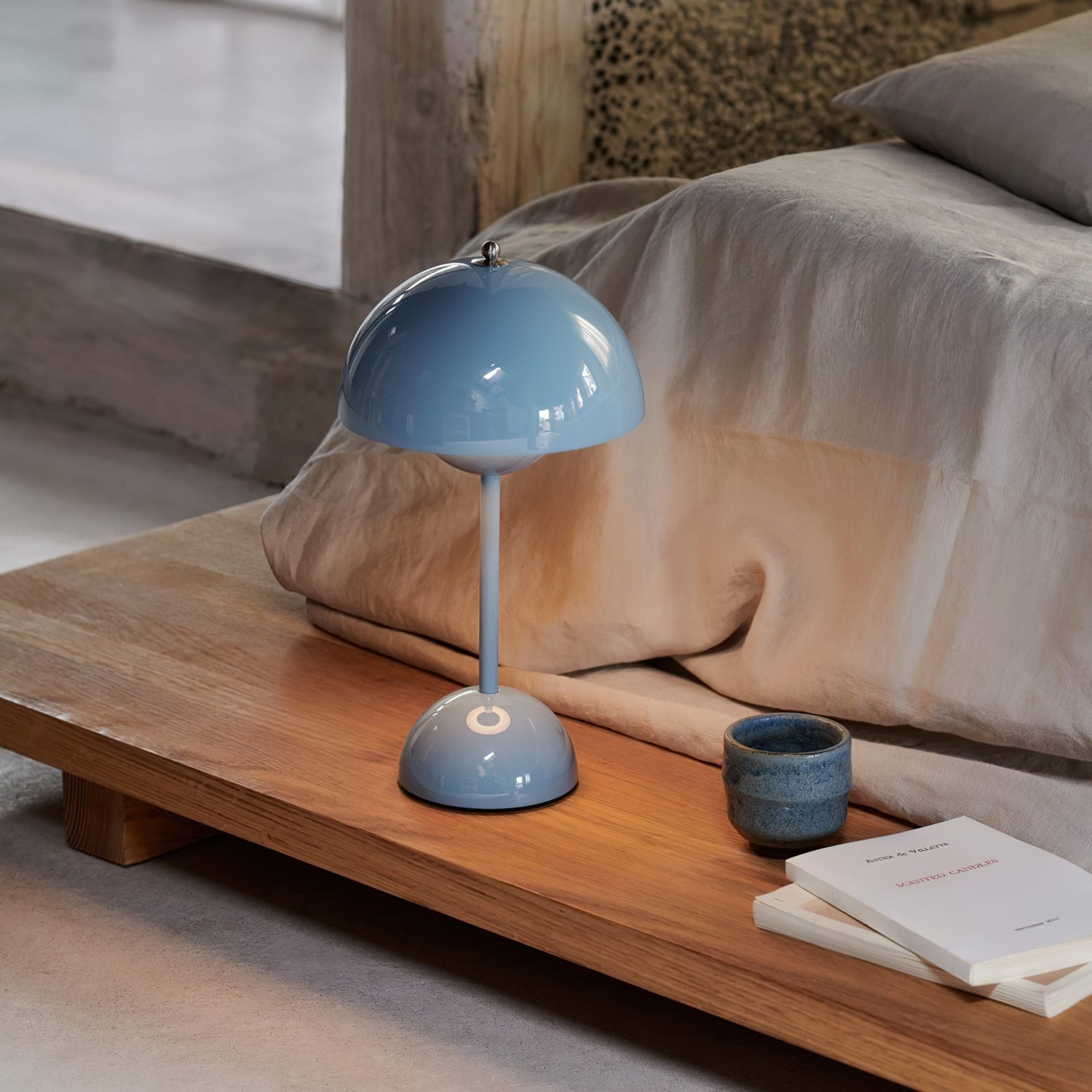 Flowerpot Portable Table Lamp Rechargeable LED Cordless Indoor Outdoor | Faylight