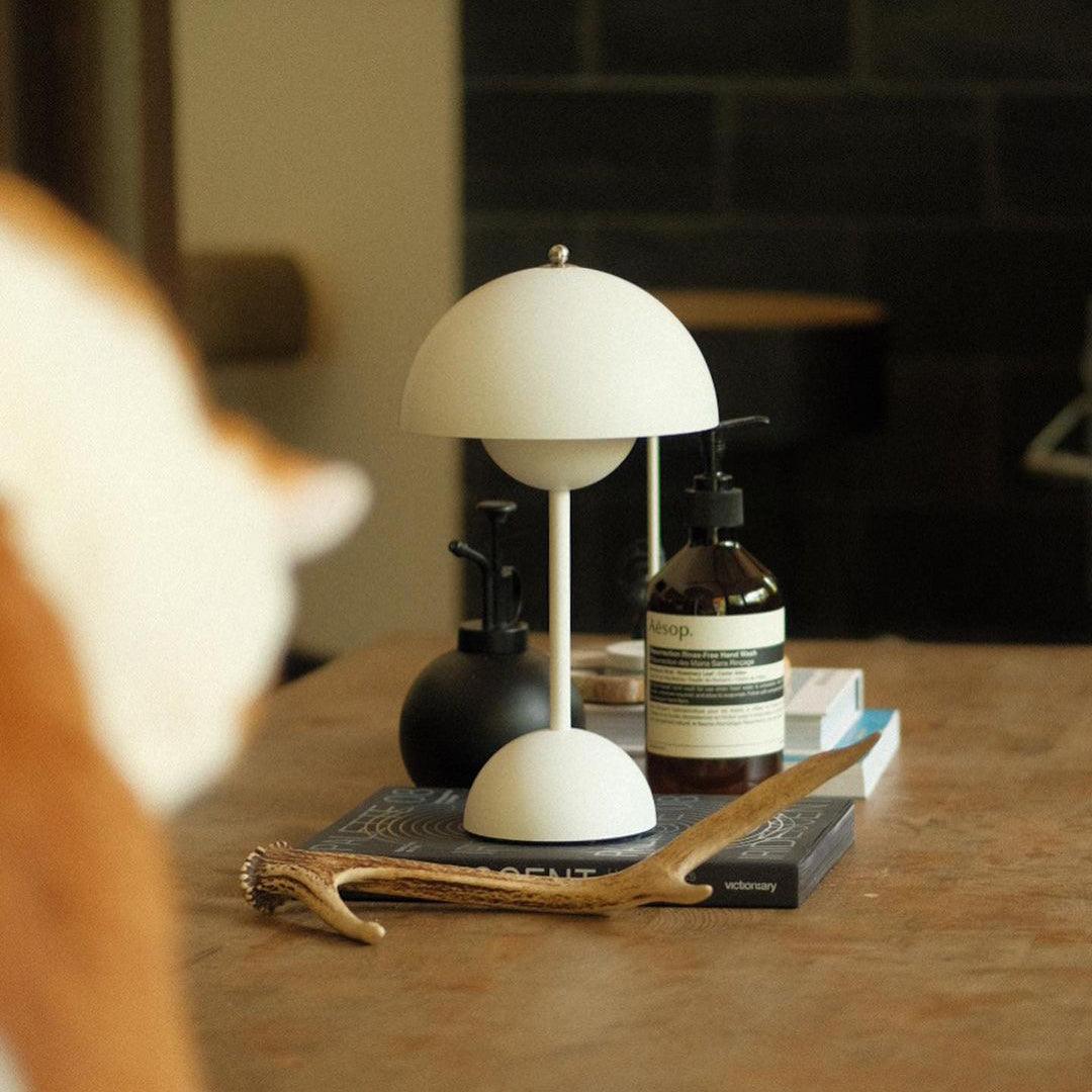 Flowerpot Portable Table Lamp Rechargeable LED Cordless Indoor Outdoor | Faylight