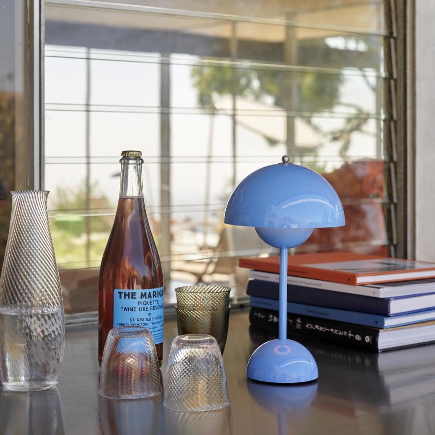 Flowerpot Portable Table Lamp Rechargeable LED Cordless Indoor Outdoor | Faylight