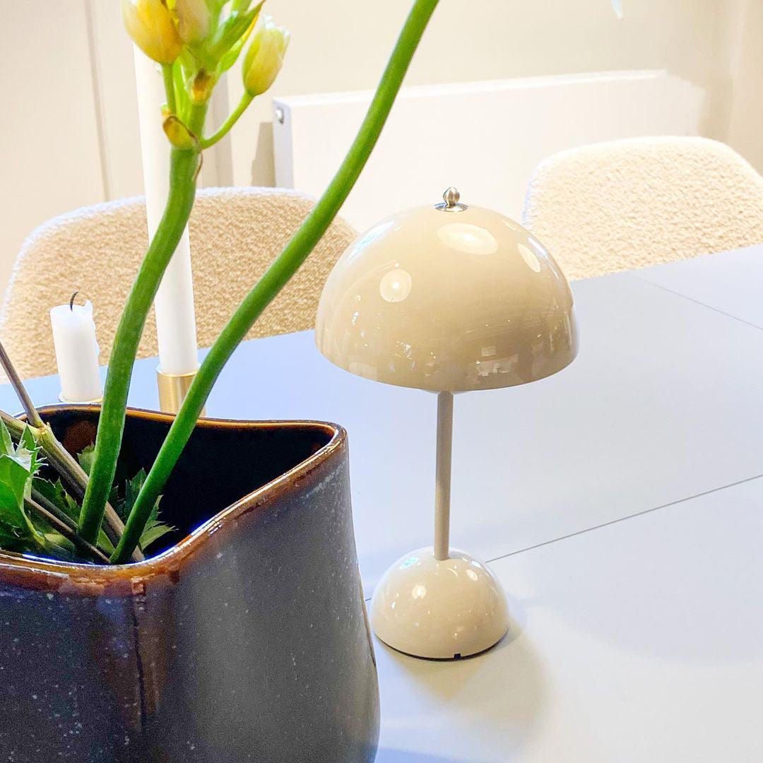 Flowerpot Portable Table Lamp Rechargeable LED Cordless Indoor Outdoor | Faylight