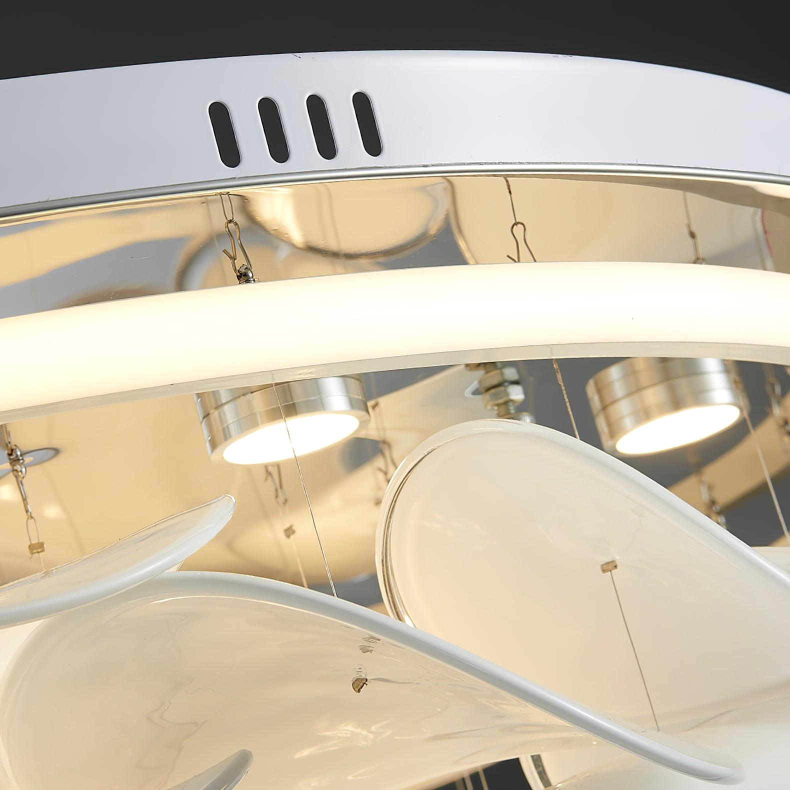 French Radici Petal Ceiling Light Aluminium Glass Flush Mount LED White Living Room Dining Room Bedroom Modern Contemporary Petal Shape Ceiling Lamp Remote Control Dimmable Indoor | Faylight