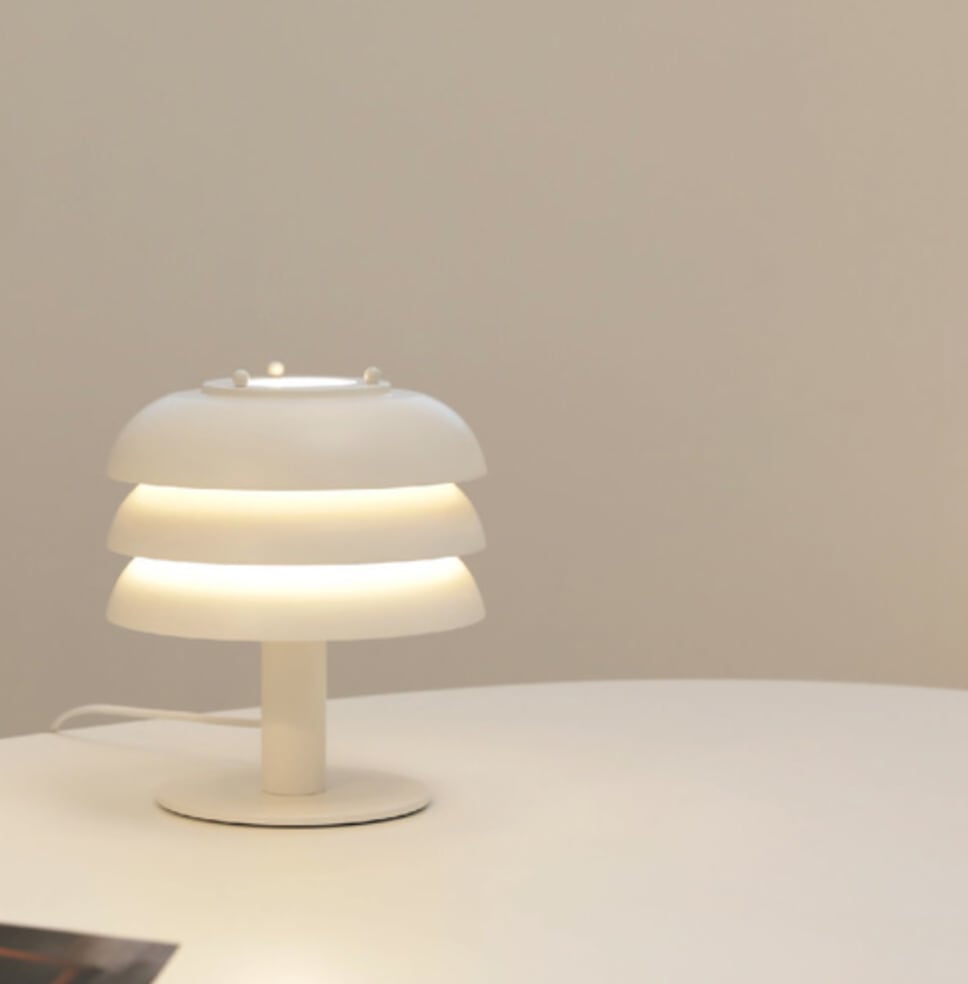 Organ Table Lamp Metal Aluminium E27 22cm Bedroom Living Room Bedside Modern Minimalist | Faylight