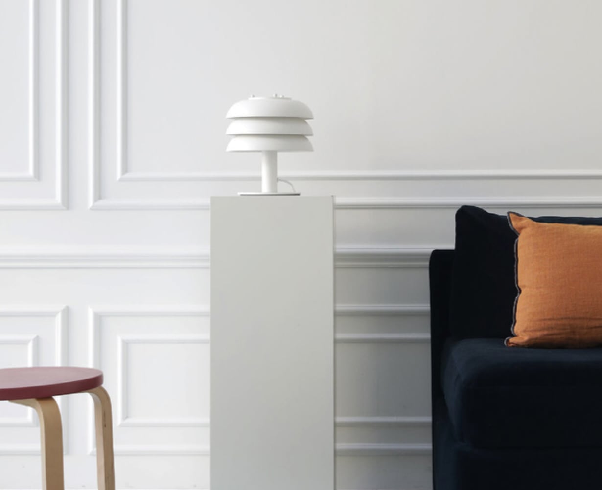 Organ Table Lamp Metal Aluminium E27 22cm Bedroom Living Room Bedside Modern Minimalist | Faylight