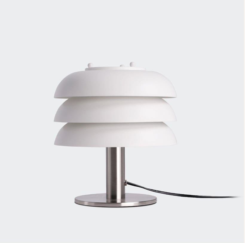 Organ Table Lamp Metal Aluminium E27 22cm Bedroom Living Room Bedside Modern Minimalist | Faylight