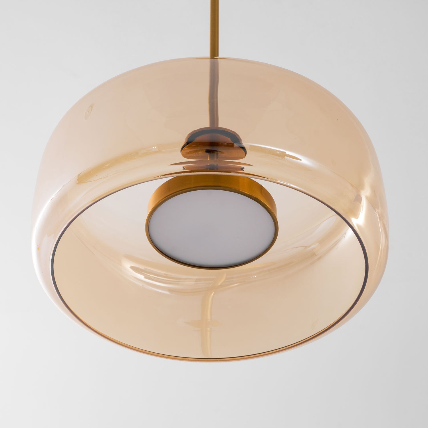Metro Sphere Glass Pendant Lamp Hand-Blown Smoked Glass Modern Kitchen Island Lighting | Faylight