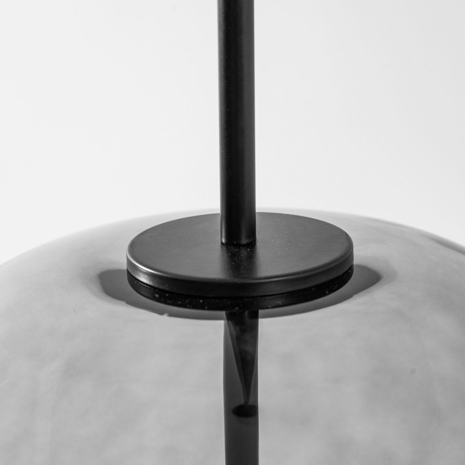 Metro Sphere Glass Pendant Lamp Hand-Blown Smoked Glass Modern Kitchen Island Lighting | Faylight