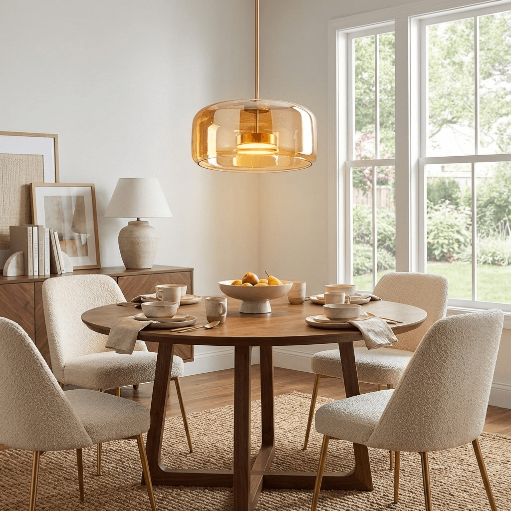 Metro Sphere Glass Pendant Lamp Hand-Blown Smoked Glass Modern Kitchen Island Lighting | Faylight