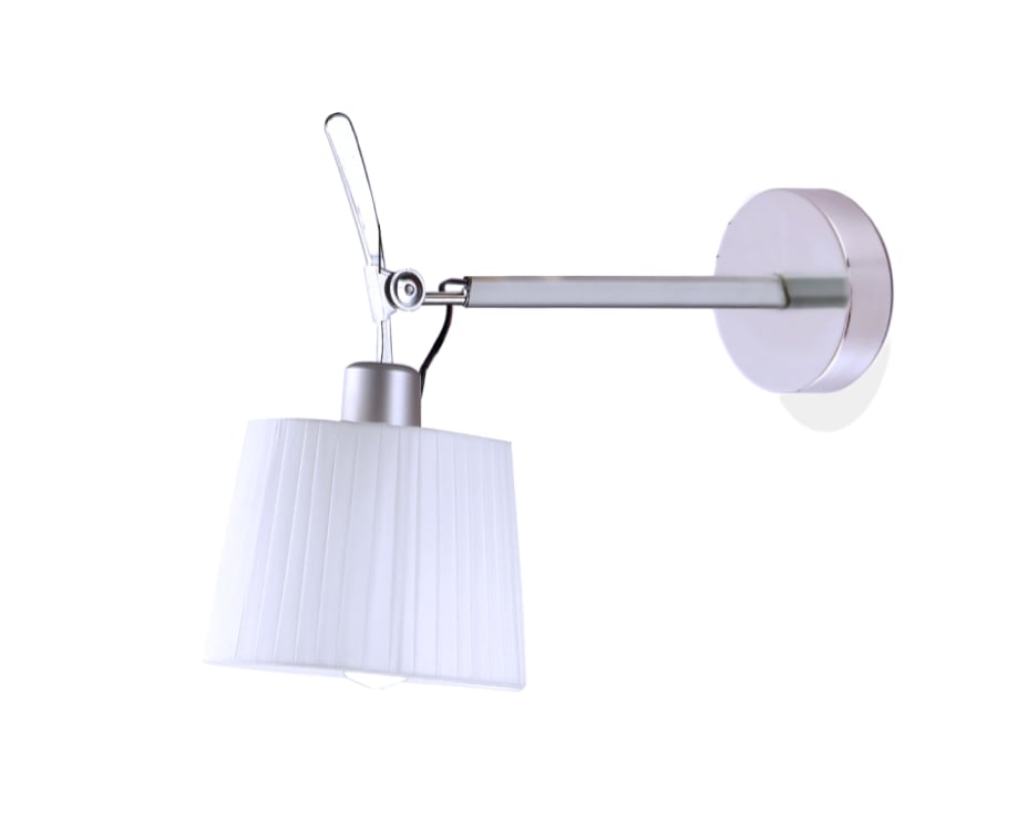 TOLO Adjustable Wall Lamp Fabric Shade Aluminum Arm E27 Bedroom Living Room Study Reading Light Modern | Faylight