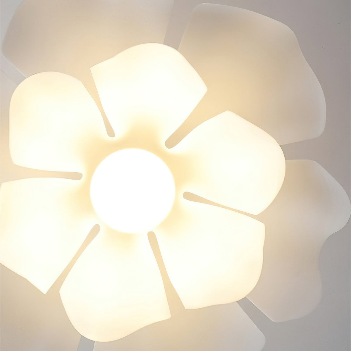 White Lotus Pendant Light Modern Acrylic Sculptural Nordic Dining Room Living Room | Faylight